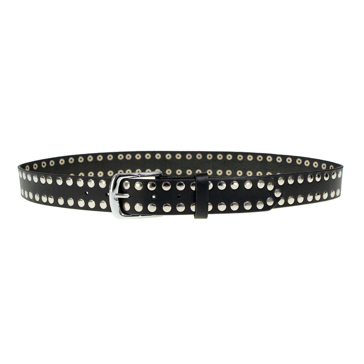 Milwaukee Leather MP7100 Men&rsquo;s Studded Genuine Leather Belt for Biker w/ Buckle