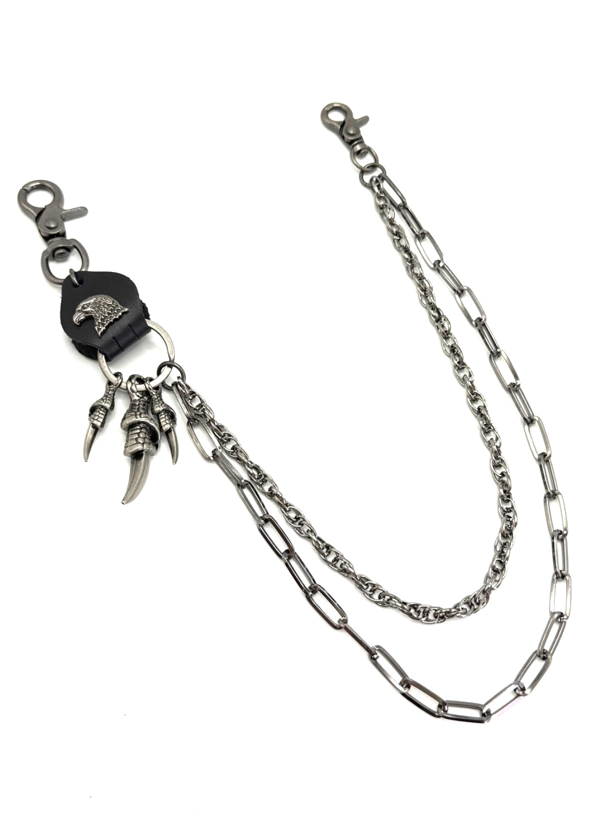 Biker Waist Chain Leather Eagle Claws
