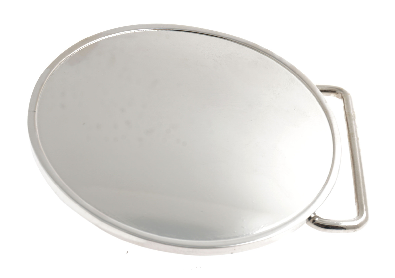 Blank Round Small Diameter Circle Chrome Shiny Metal Belt Buckle