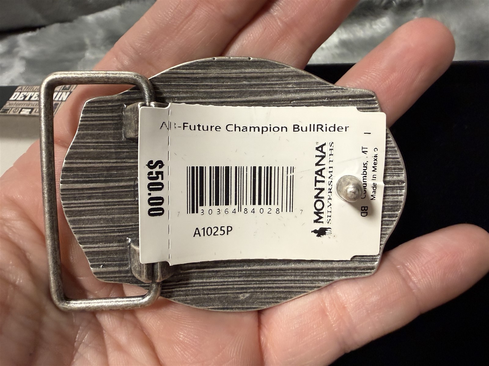 NEW MONTANA SILVERSMITHS FUTURE BULL RIDER BELT BUCKLE A1025P