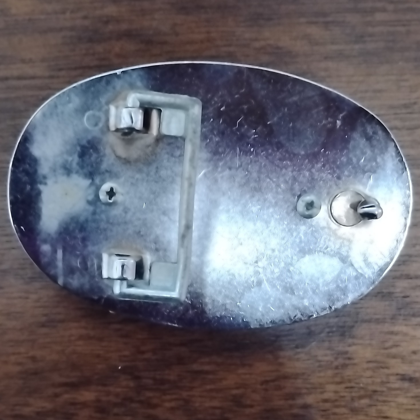 Oval Silver Metal Western Belt Buckle Floral Stone Accent Fits 1.5 in Belt