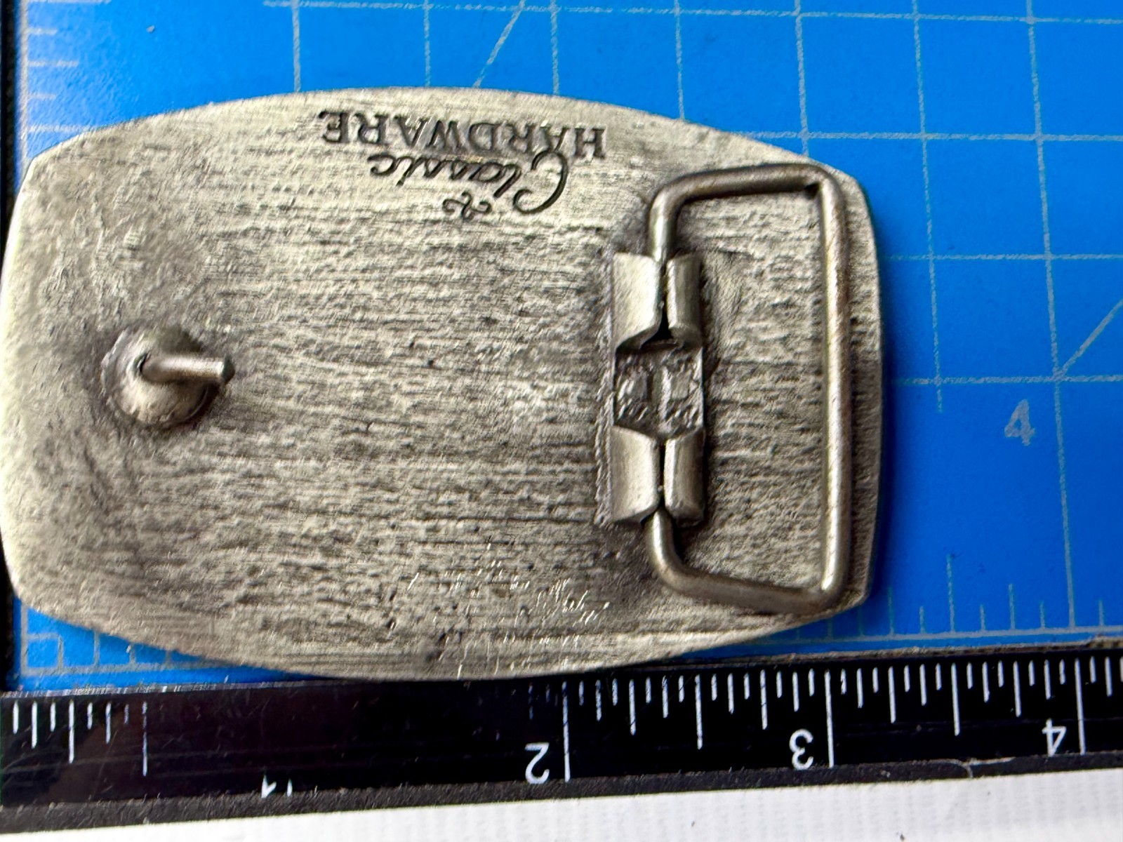 Y2K Men Cocky red belt buckle tv show bone classic hardware vintage retro whimsy