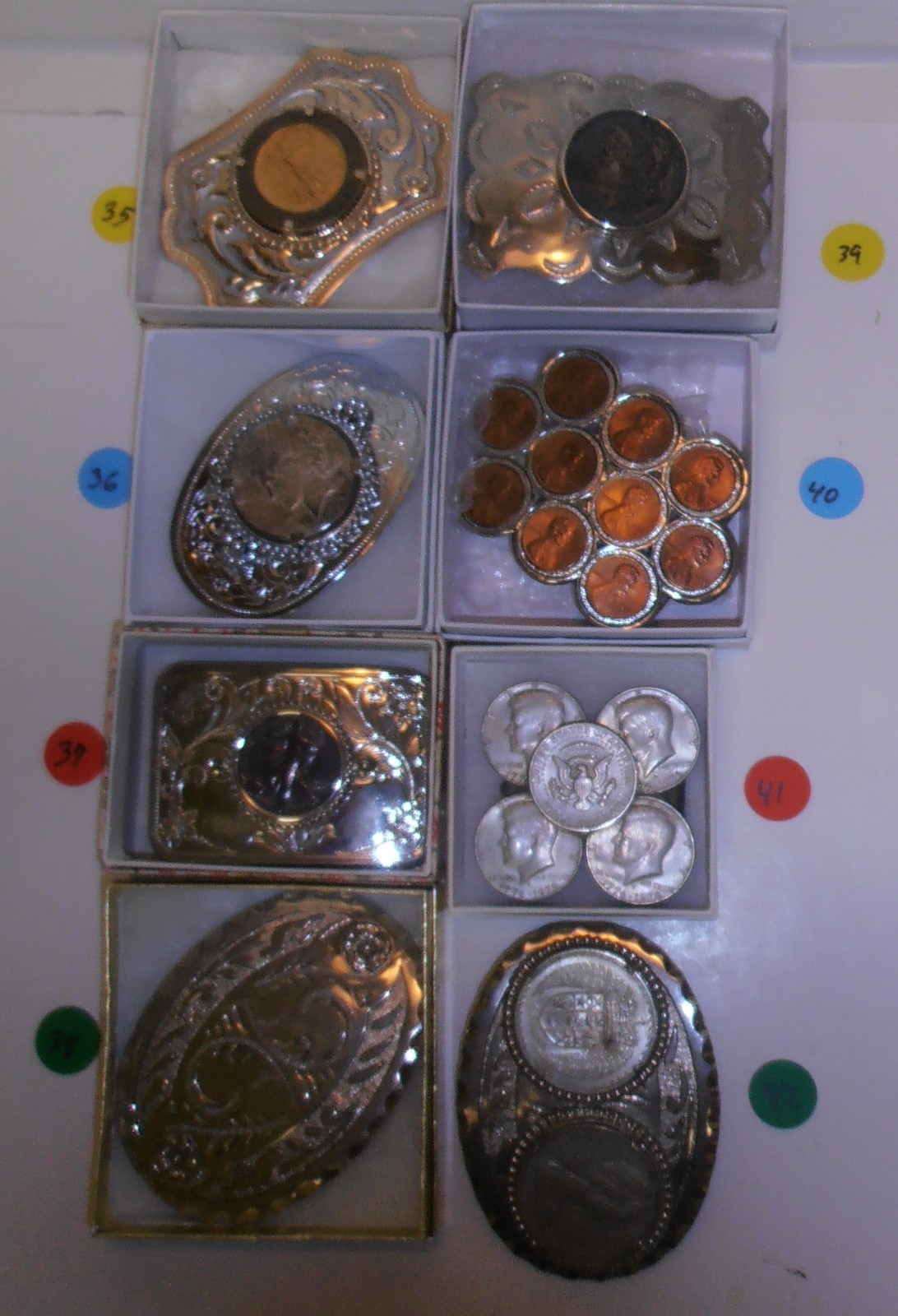 66 Vintage Men&rsquo;s Belt Buckles (You Choose) Most Never Worn
