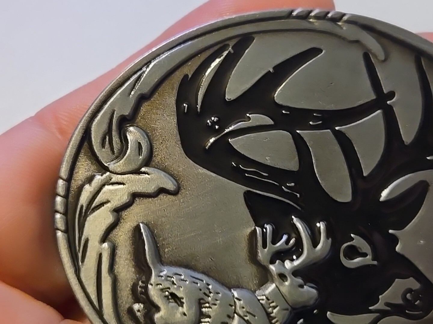 DEER HUNTING BUCK HUNTER Metal Belt Buckle