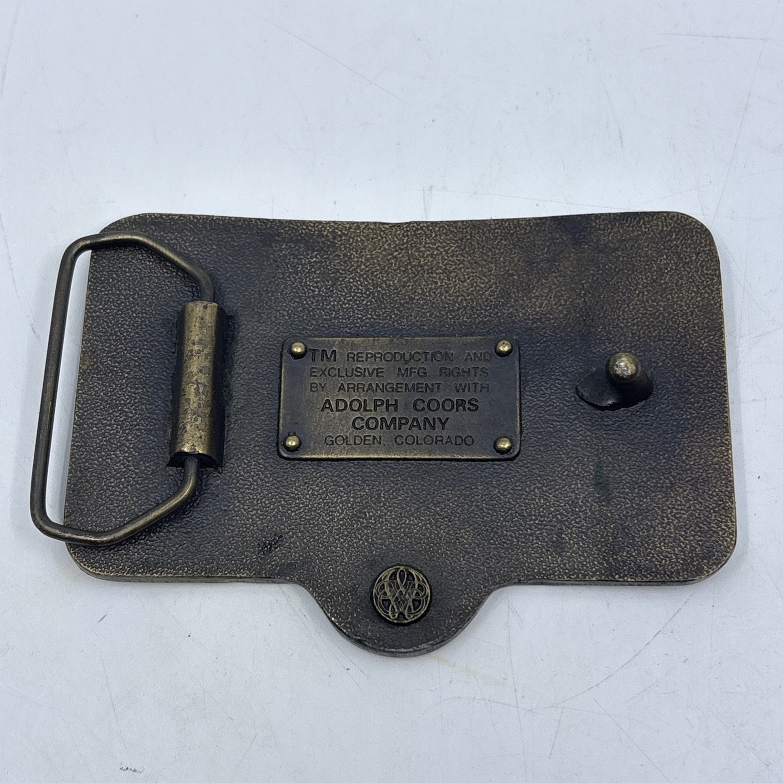 Vintage Coors Banquet Beer Adolph Coors Company Colorado Brass Belt Buckle