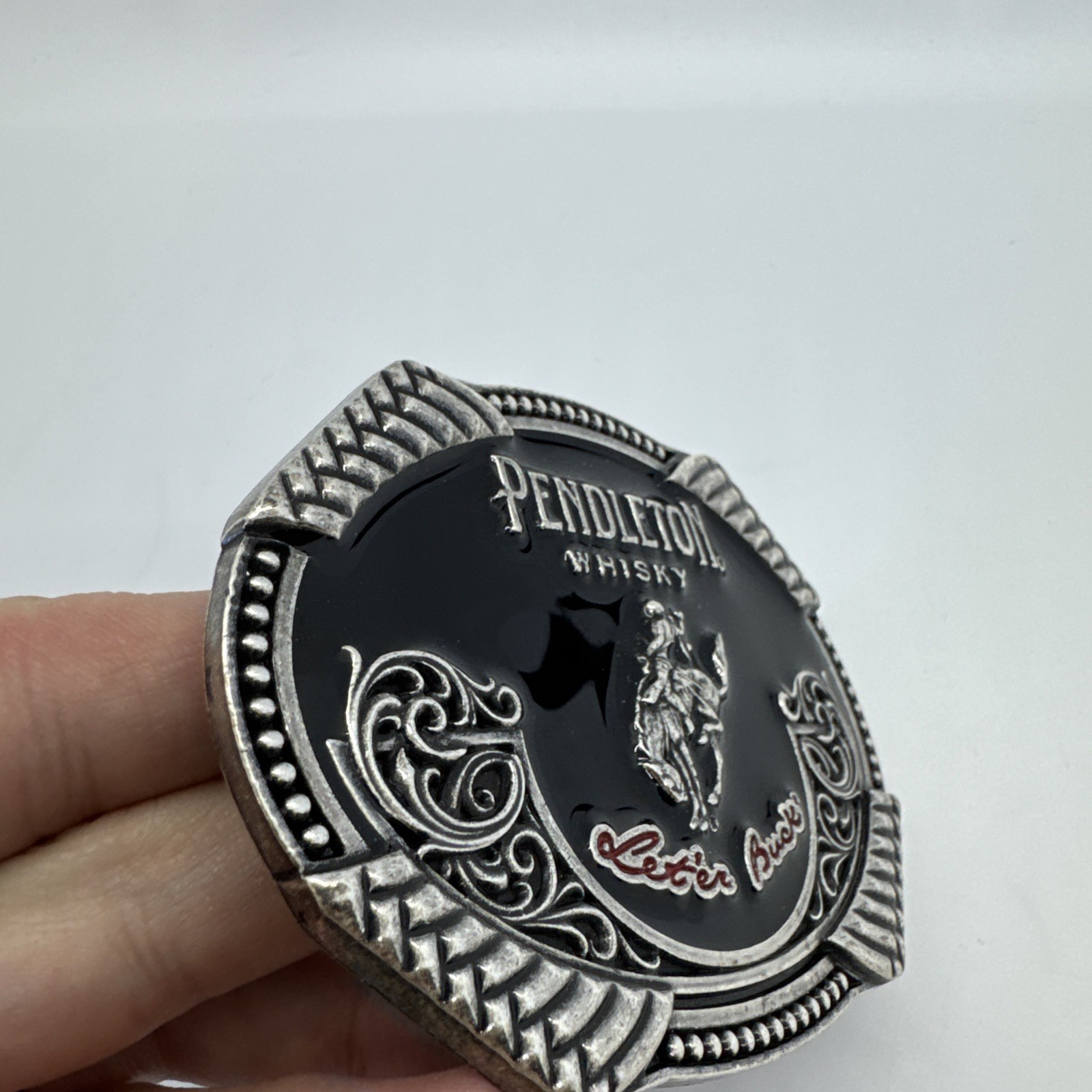 Pendleton Whisky Belt Buckle Let’er Buck 2020 Montana Silversmiths Western