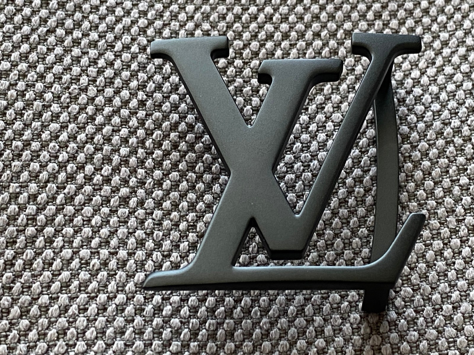 Louis Vuitton 40mm LV Black Matte Belt Buckle