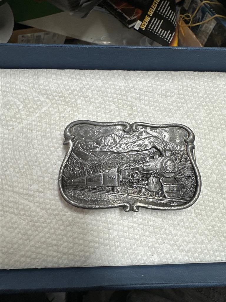 Belt Buckle 1984 Bergamot Brass Works Railroad U-149 Vintage 5473 USA