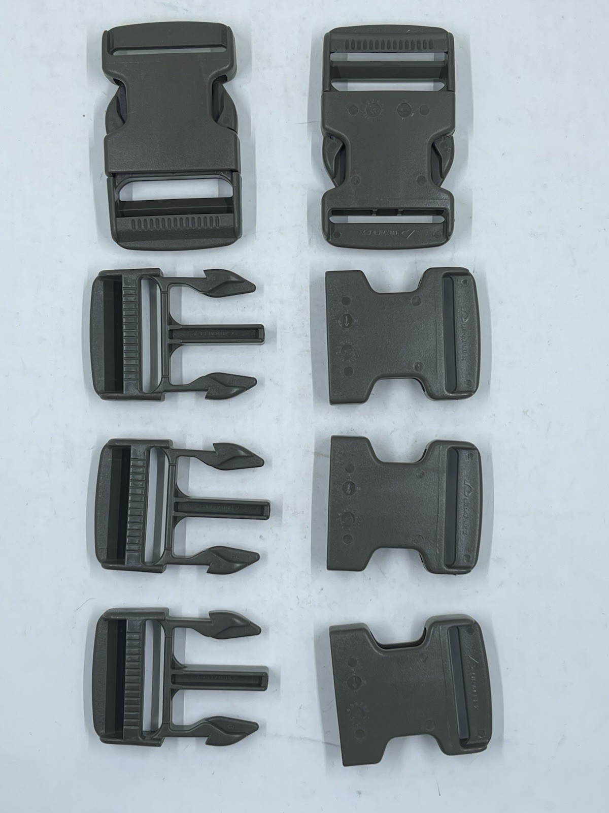 Lot of 5 Duraflex 2” Olive Green Buckles Heavy Duty Strap Clips Tactical