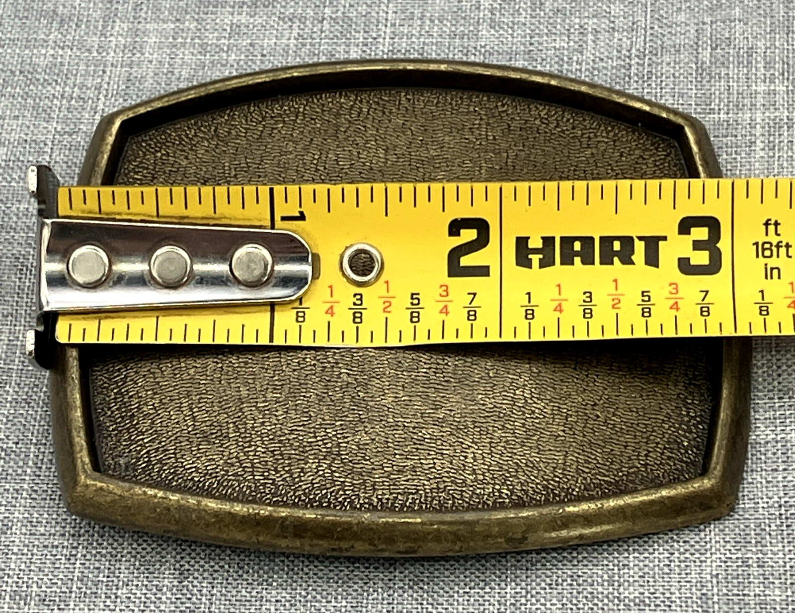 El Cid Blank Gold Tone Metal Blank Belt Buckle