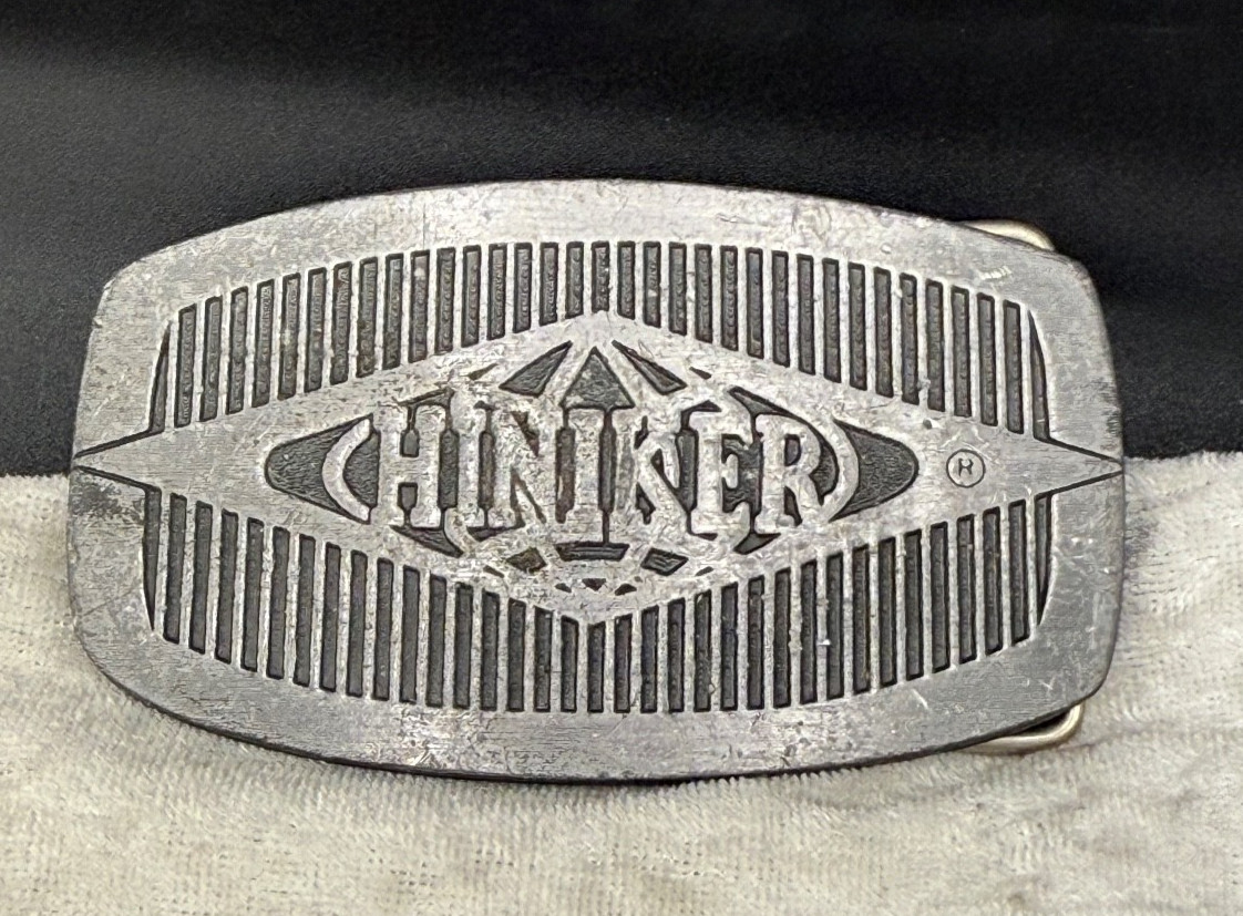 Vintage Hiniker Belt Buckle Silver Tone