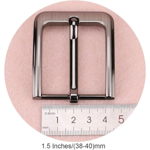 1.5 Inches (38-40 Mm) Belt Buckle Single Prong Square Replacement Buckle for Men
