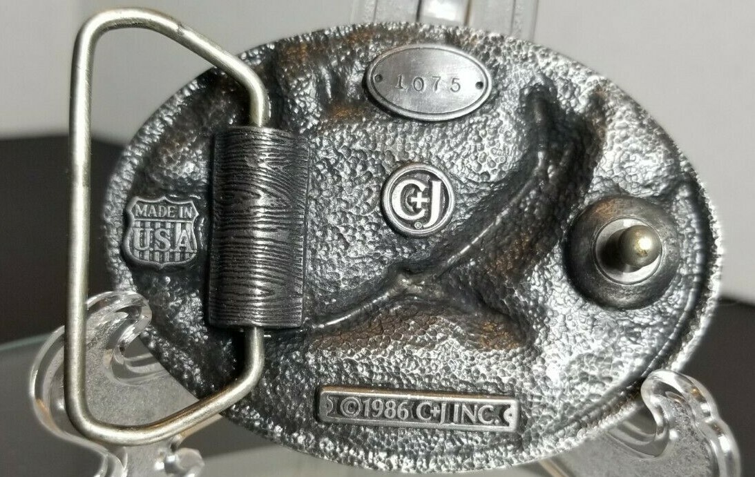 Vintage ~ 1986 Colorado State ~ Belt Buckle By C&J ~ Made In USA ~Number 1075 J5