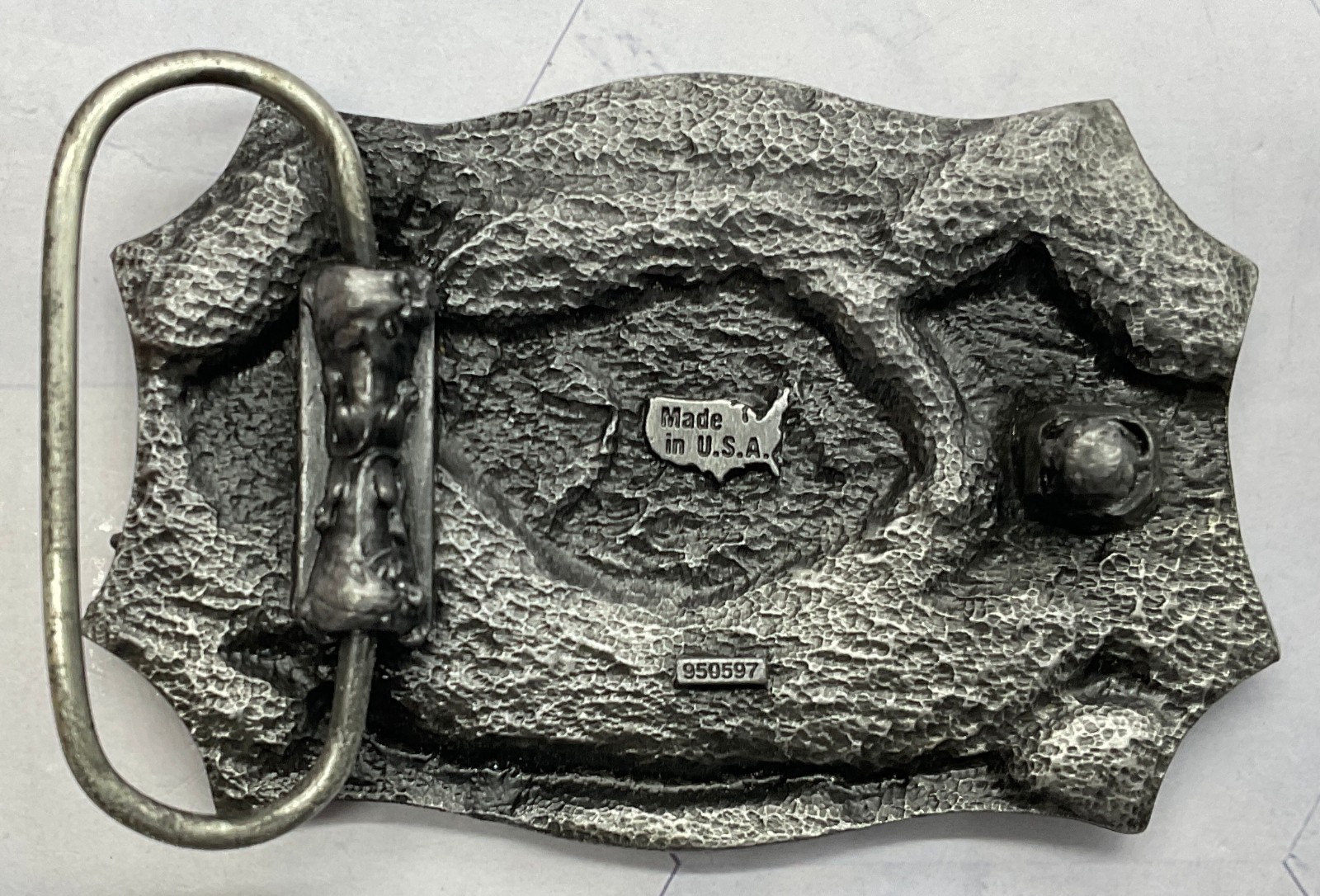 1996 NRA National Rifle Association Of America 125 Years Belt Buckle USA