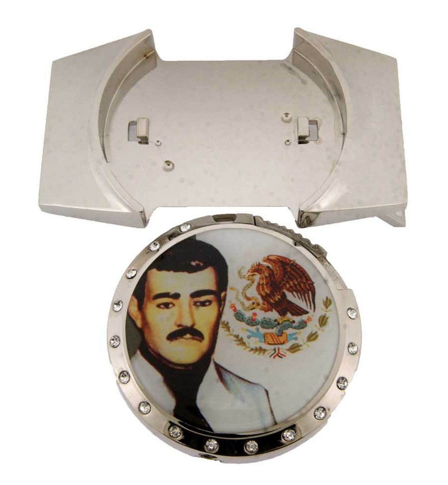 MALVERDE Belt Buckle Hecho en Sinaloa Mexican Flag Rodeo Western Cowboy Classic