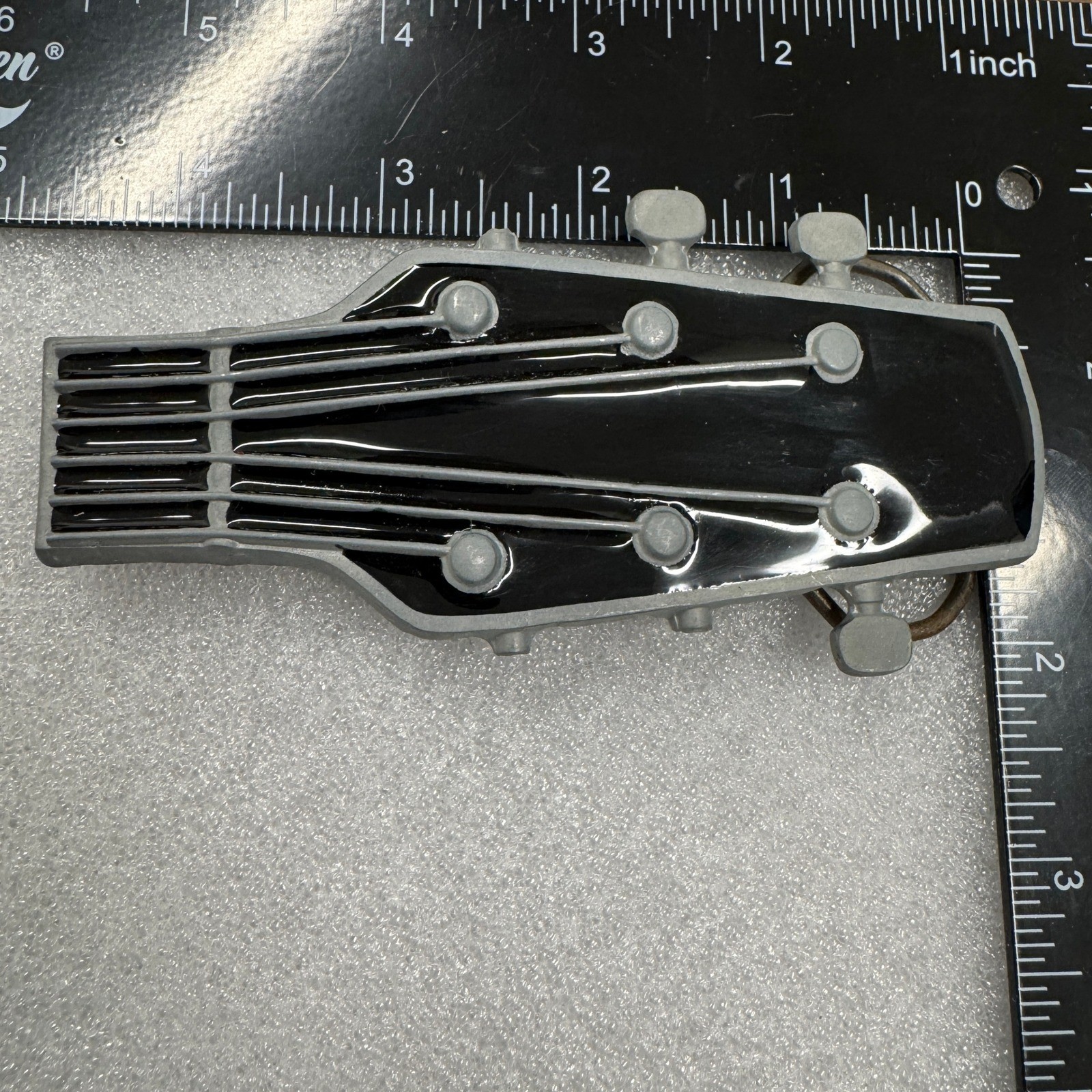 Great American Products 2008 Guitar Headstock Belt Buckle Black
