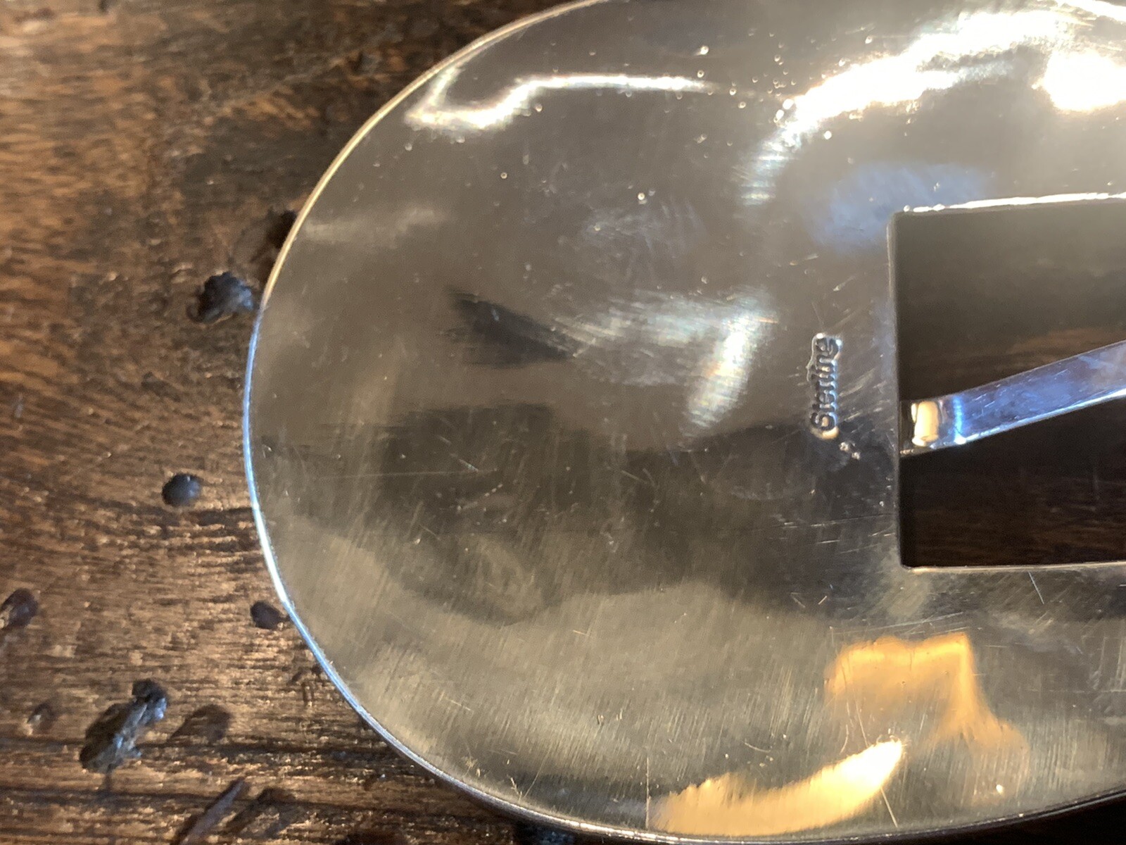 Very Navajo James Reid style Sterling Silver Belt Buckle 45-47-1.1/8”-.75”✅‼️