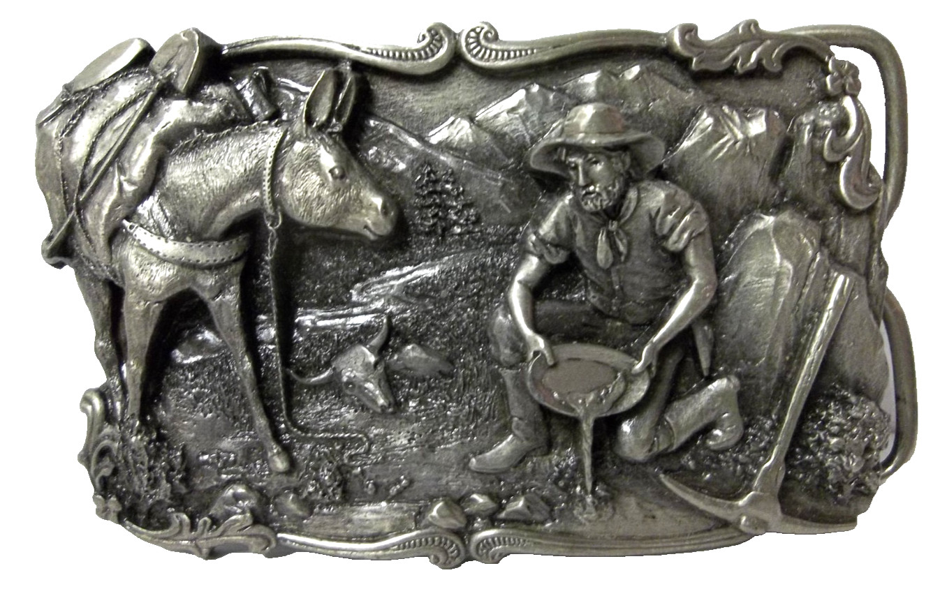 vintage arroyo grande belt buckle « dreams of striking rich » excellent