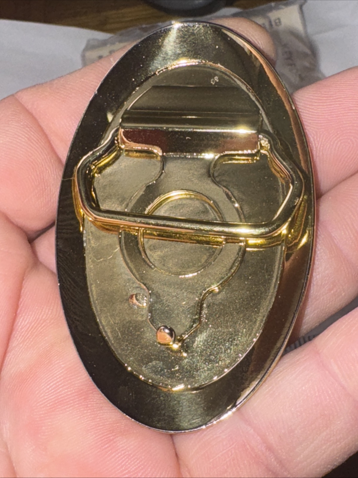 Vintage Cubs Baseball Gold Belt Buckle Rare Free Shipping