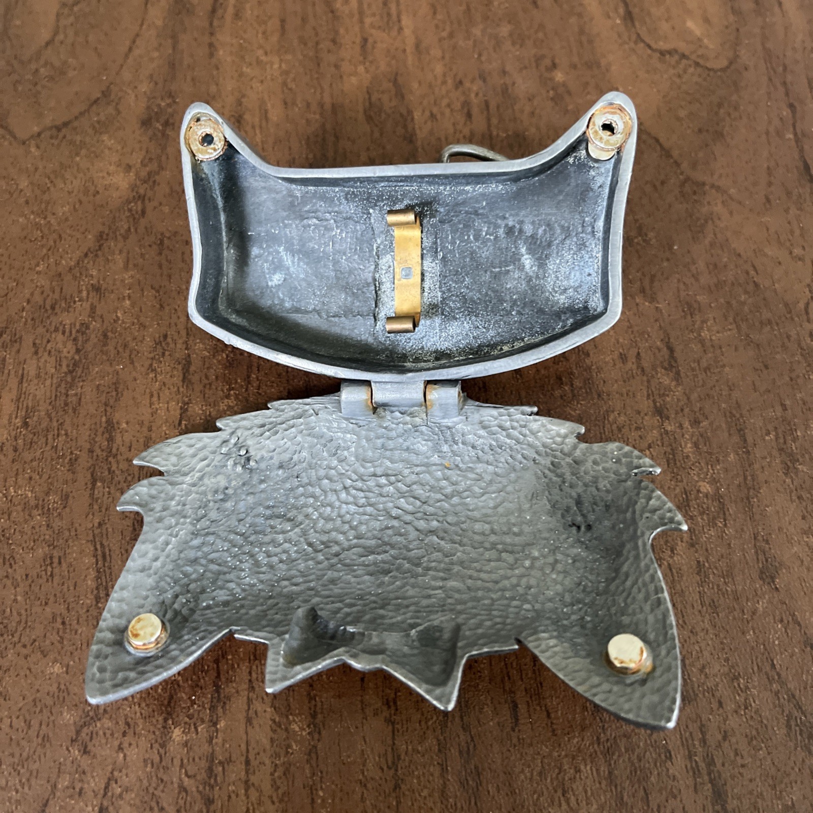 lucky 13 Apparel Y2K belt buckle cat Secret Compartment Rare!! Goth Emo