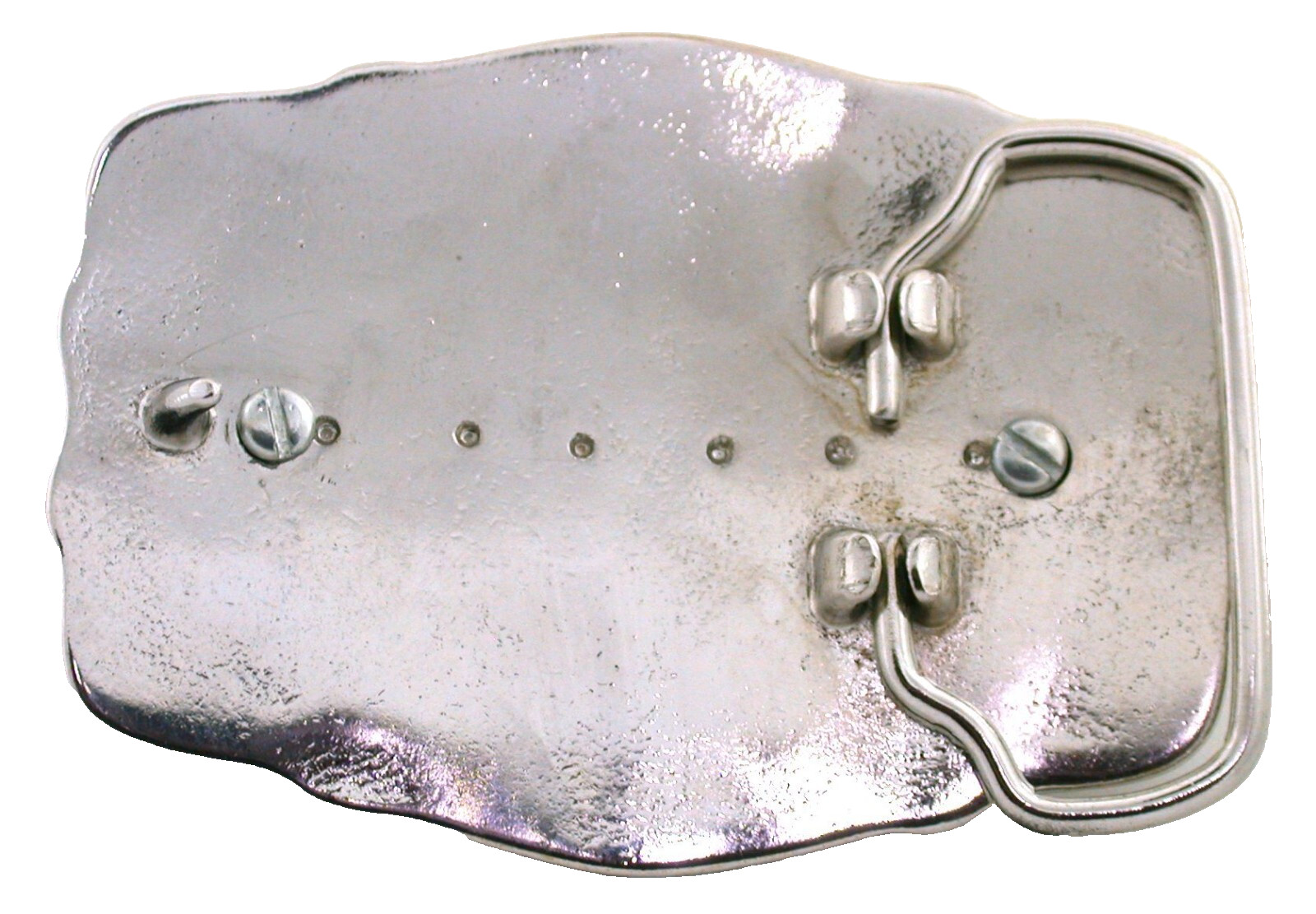 Silver Color 40×30 40mm x 30mm Lapis Cab Southwest Belt Buckle EPBB170OTH/61725