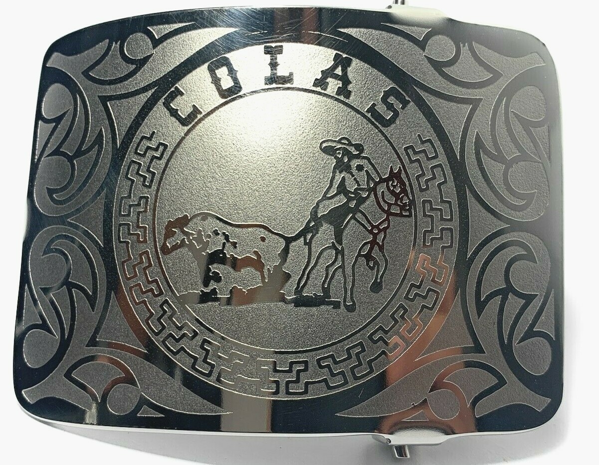 MEXICAN CHARRO WESTERN BELT BUCKLE. HEBILLA CHARRA COLEADERO CHARRO GEAR