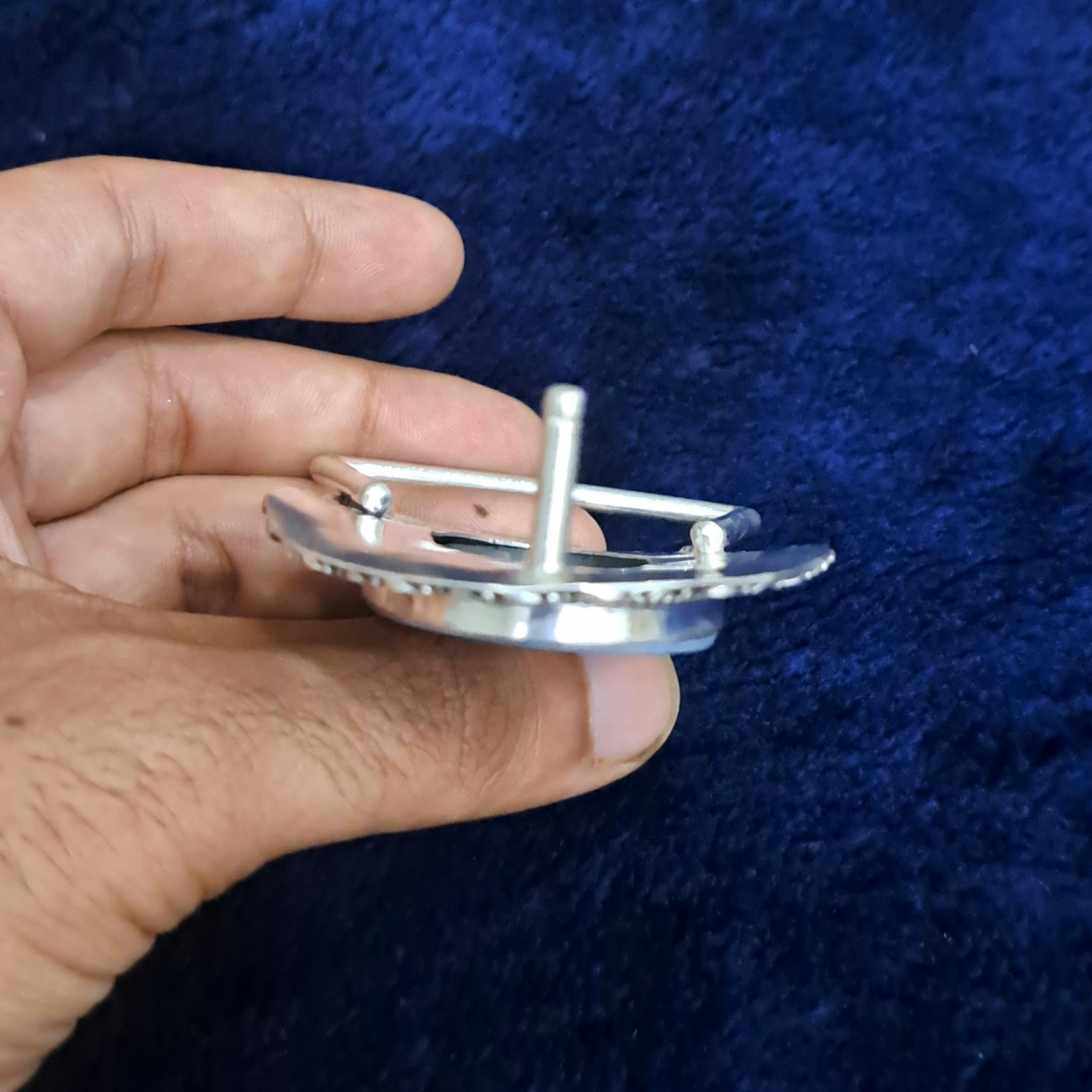 Handmade Belt Buckle For Men&rsquo;s Silver Plated Gemstone Men&rsquo;s Vintage Accessories