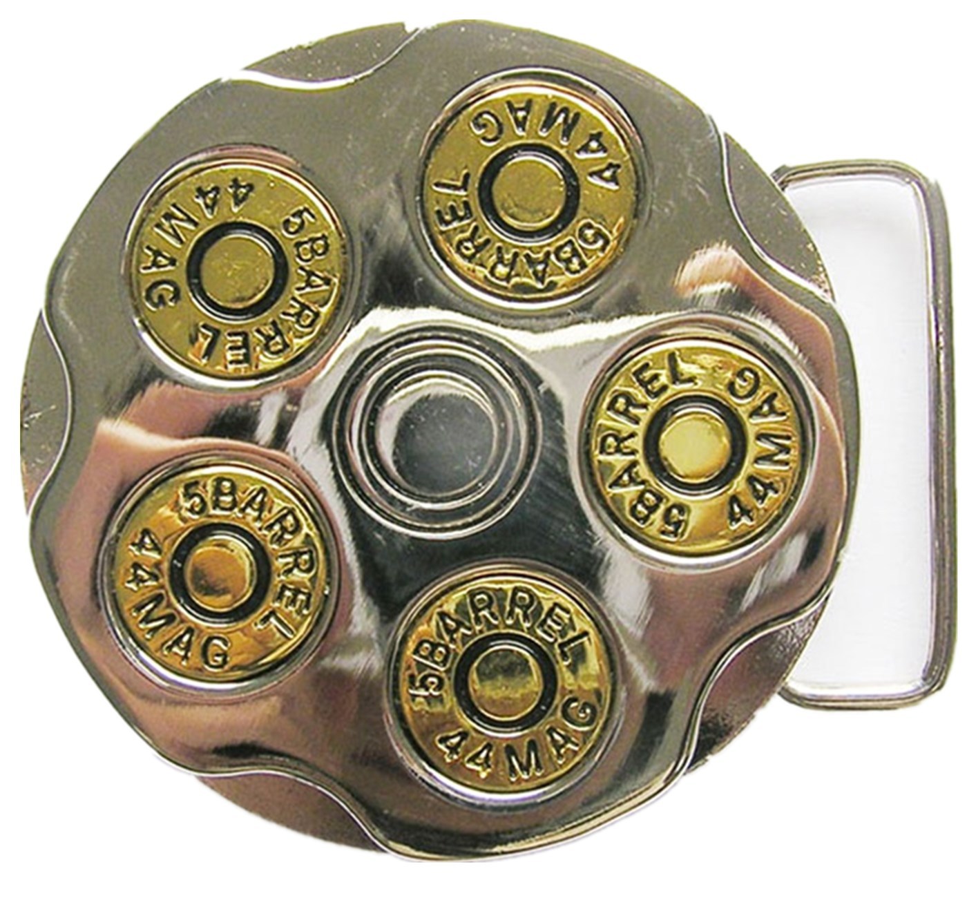 Bright Silver Gun Bullet Spinner Spinning Belt Buckle also Stock in US