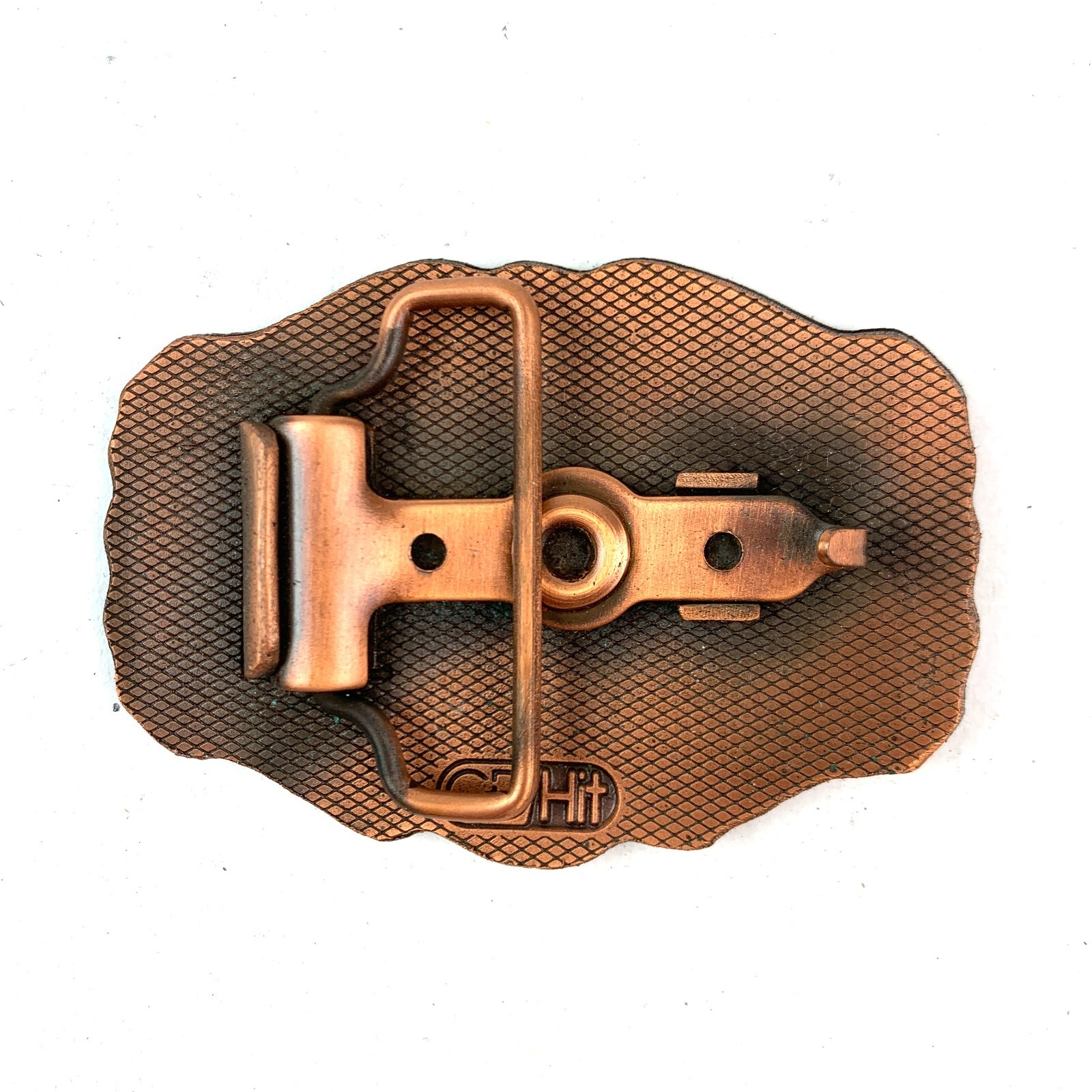 Vintage Seneca Transportation Inc Kansas Copper Tone Belt Buckle