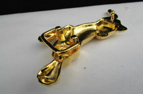 Men Women Teen Fashion Buckle Gold Metal Panther Narrow Skinny Belt Animal