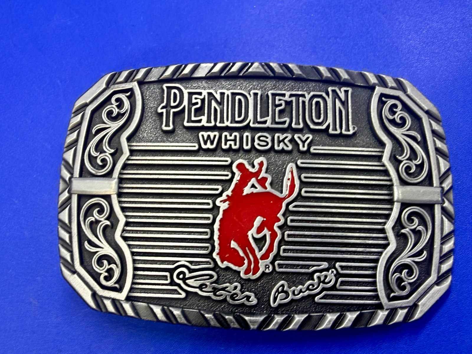 2025 Pendleton Whiskey Let&rsquo;er Buck Rodeo Cowboy Montana Silversmiths Belt Buckle
