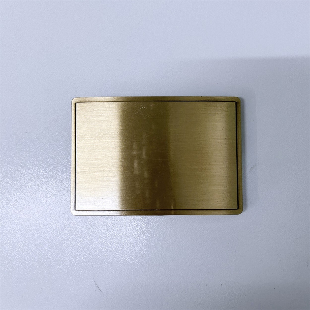 Antique Bronze Plated Rectangle Blank Belt Buckle For Engraving