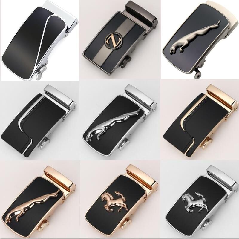 Formal Metal Belt Buckle-8x4cm Solid Pattern DIY Leather Craft Jeans Accessories