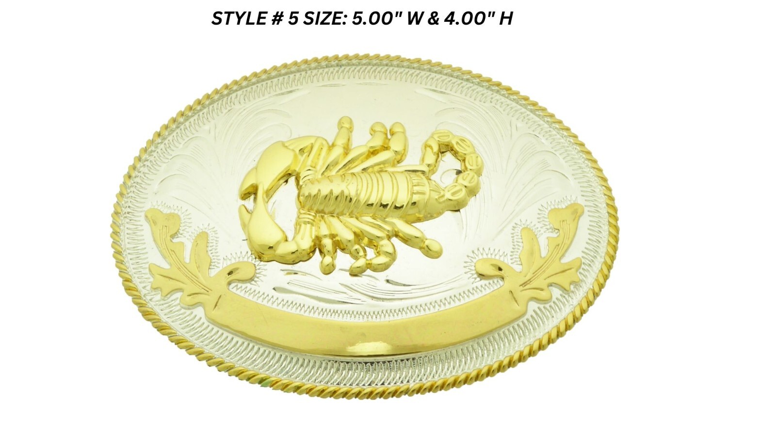 New Scorpion Belt Buckle Mens Gold Silver Metal Rodeo Cowboy Western Zodiac Sign