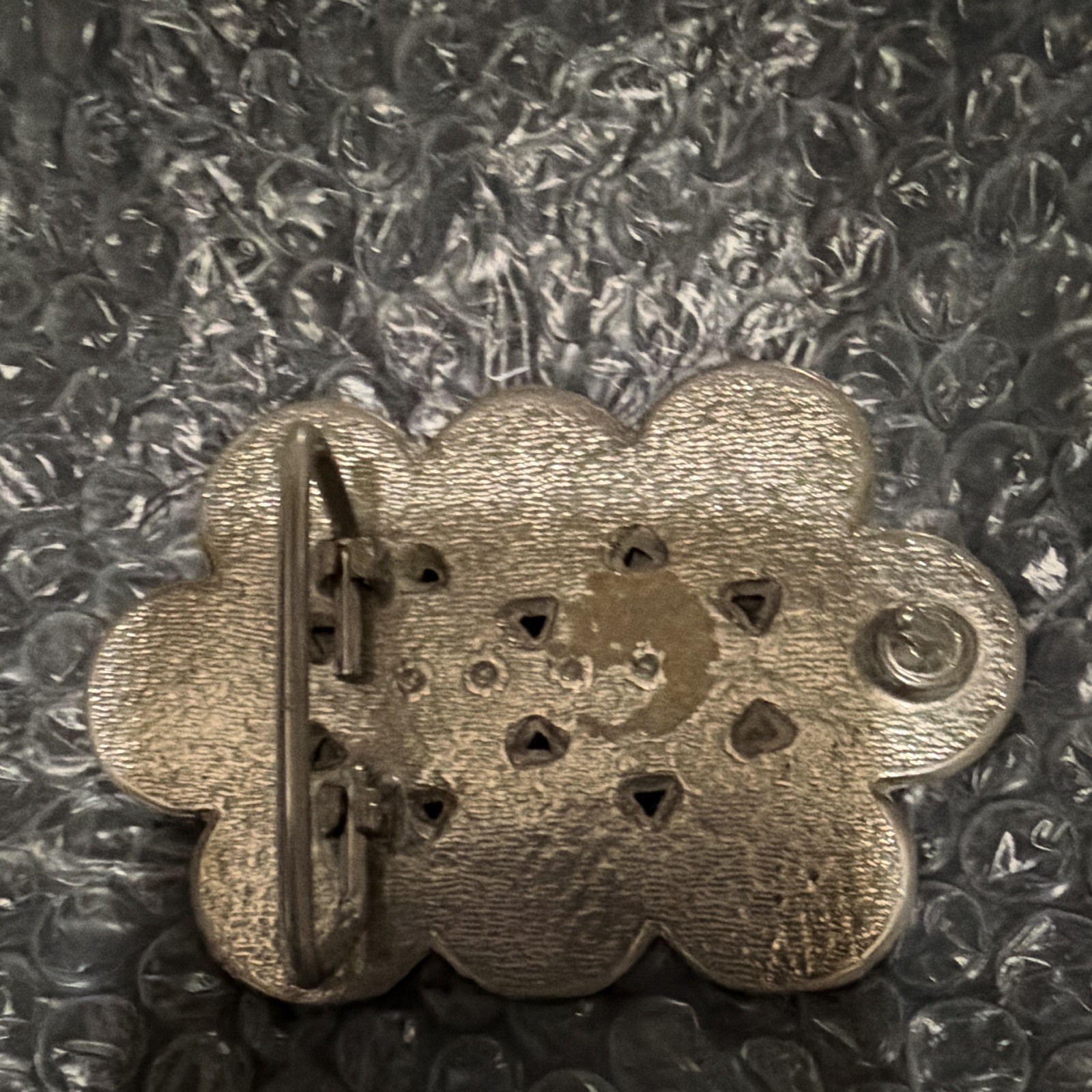 Men&rsquo;s Silver Tone Coin Cluster Clip Belt Buckle Metal Fits 1.5 in Belt