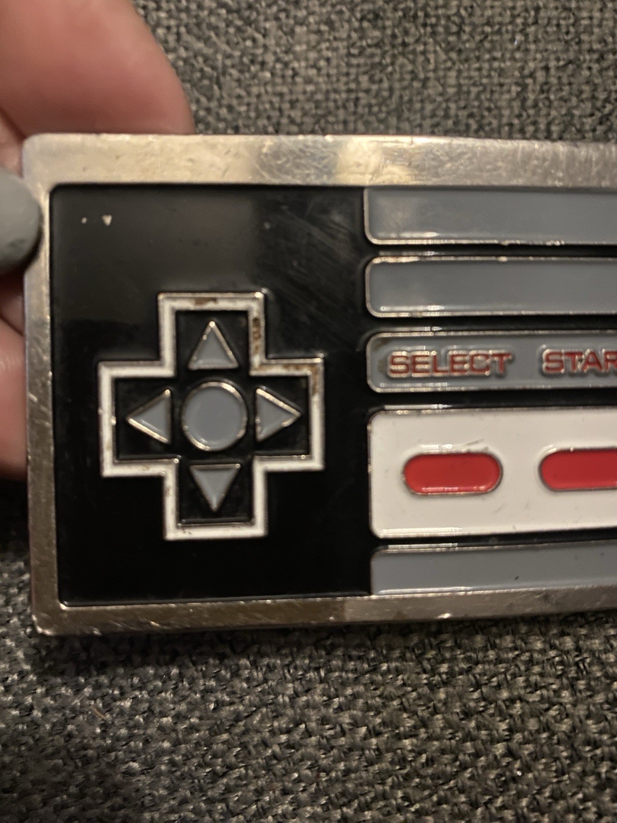 Nintendo NES Controller Video Game Cutout Belt Buckle Metal Vintage 2003 Classic
