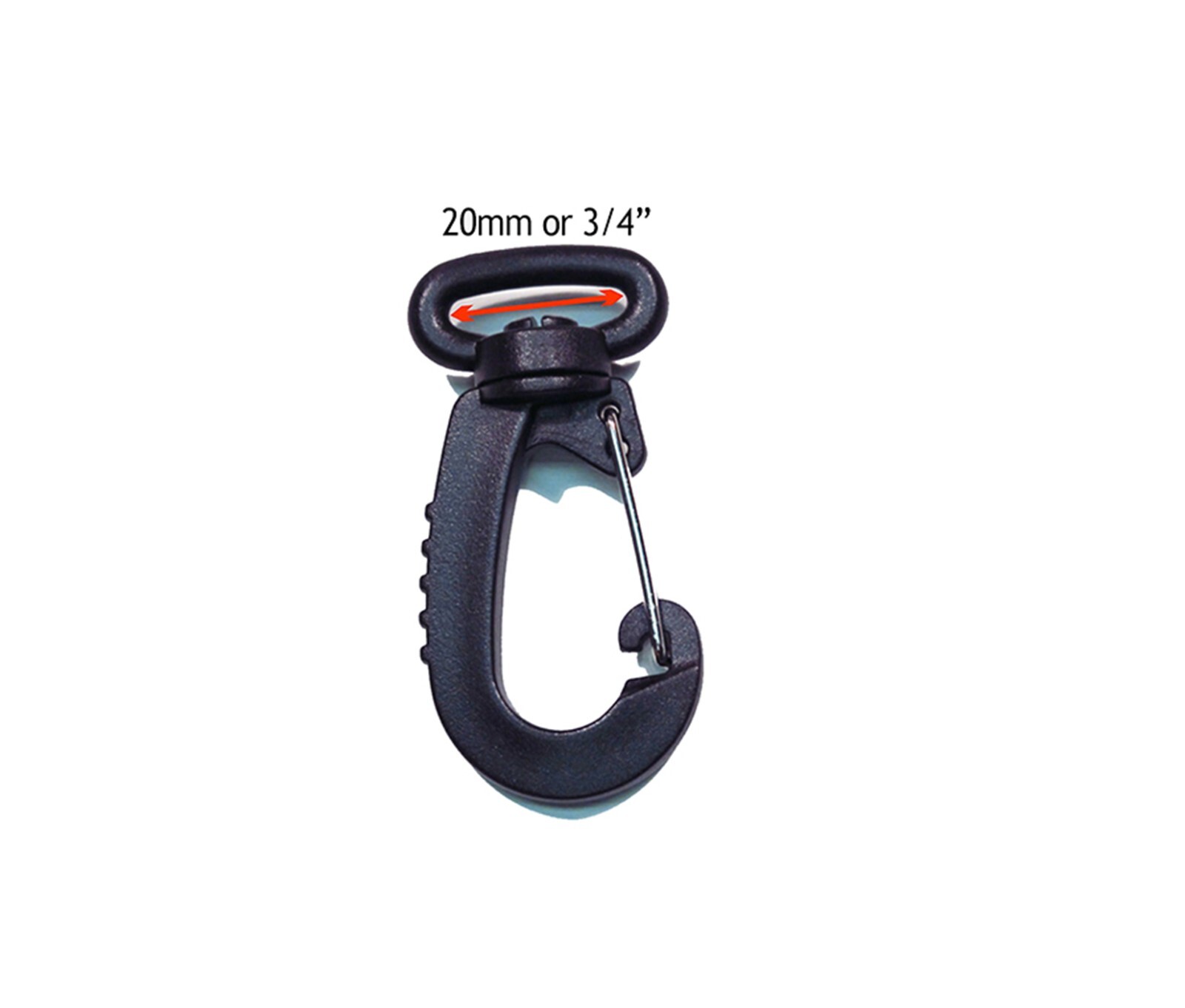 3/4&Prime; » Heavy Duty Plastic/Metal Swivel Snap Hook 5 pack FREE SHIPPING