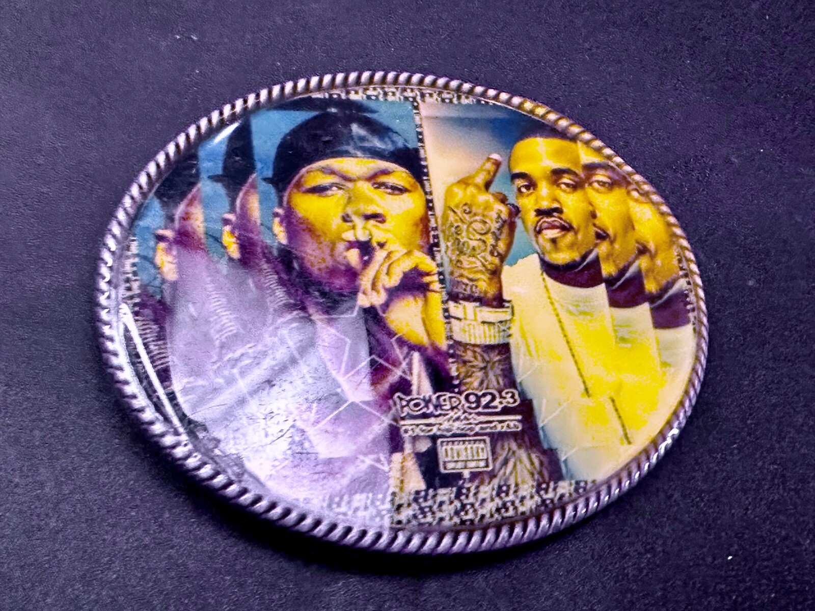 Power 92.3 Radio Station for Hip Hop & R&B Chicago Artist Promotion Belt Buckle