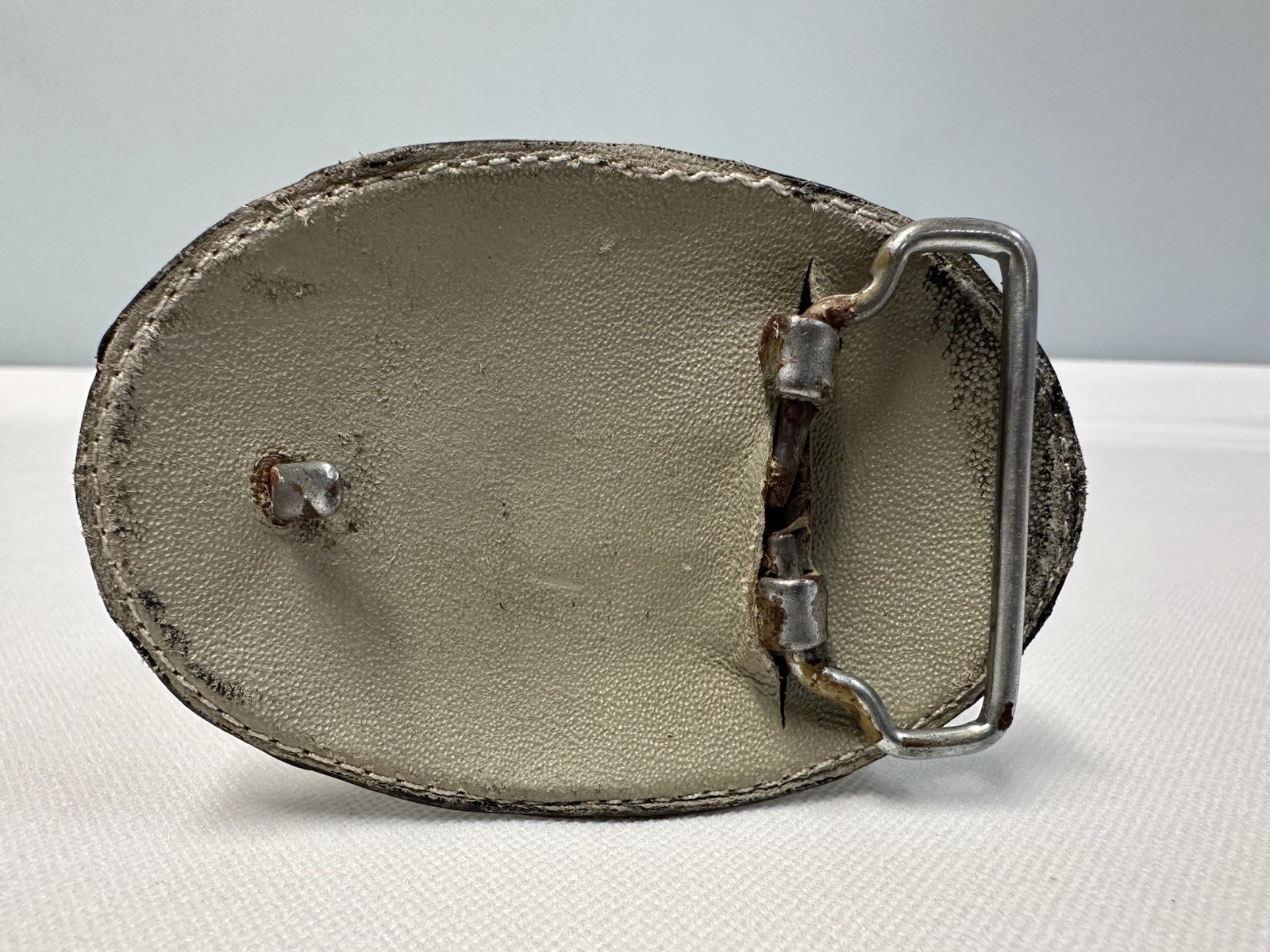 Vintage Black ALLIGATOR belt buckle WESTERN handcrafted Leather Belt Buckle