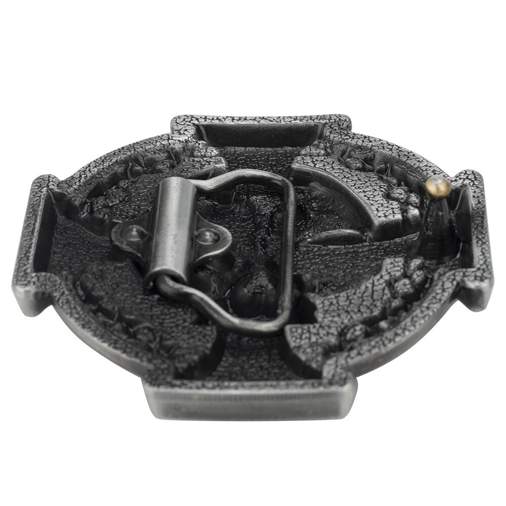 Cross Skull Belt Buckle Western Cowboy Motorcycle Riding Belt Buckle