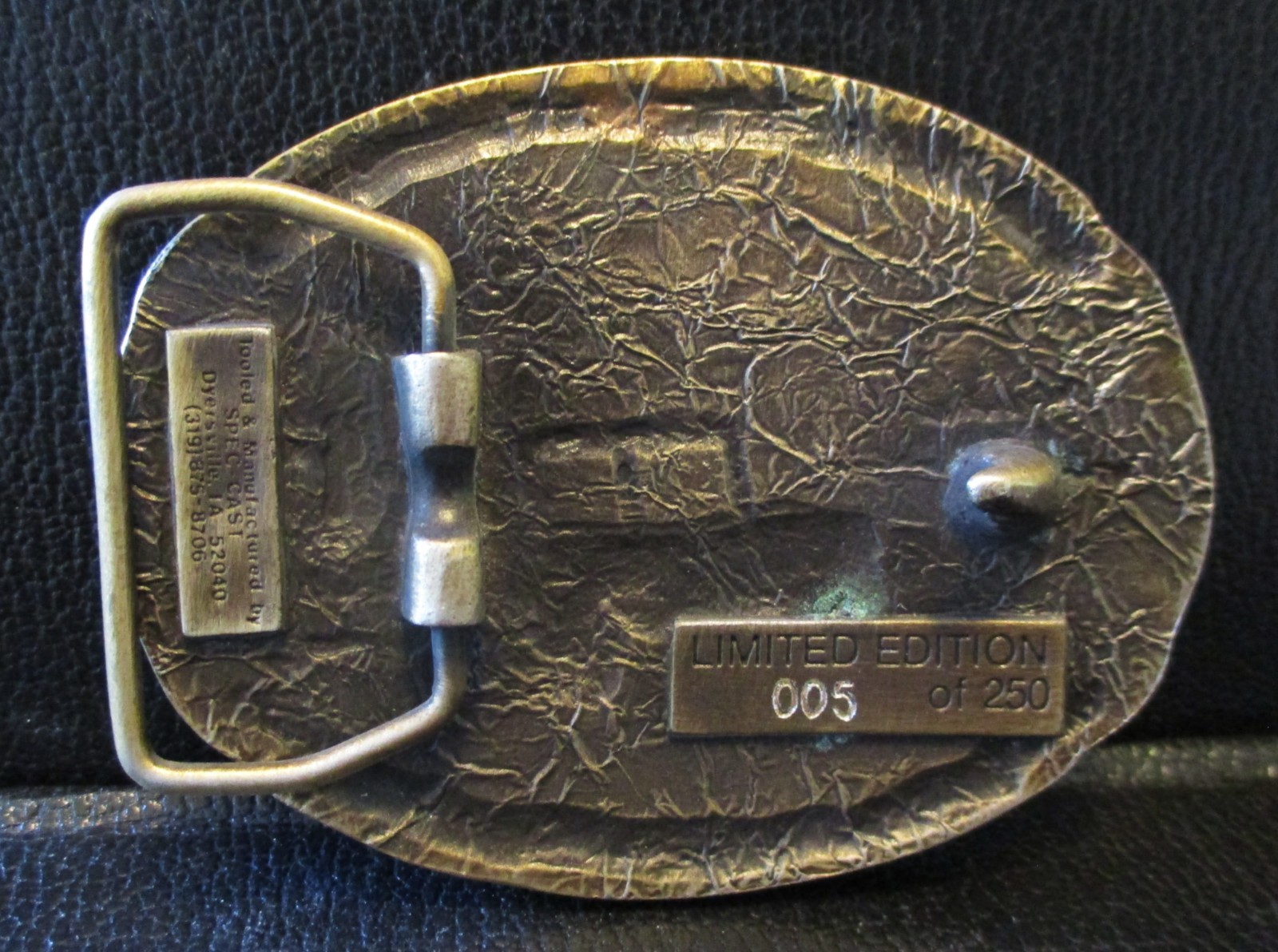 Heider C Tractor Belt Buckle 1988 Farm Toy Tractor Times 1st Quad City Area Show