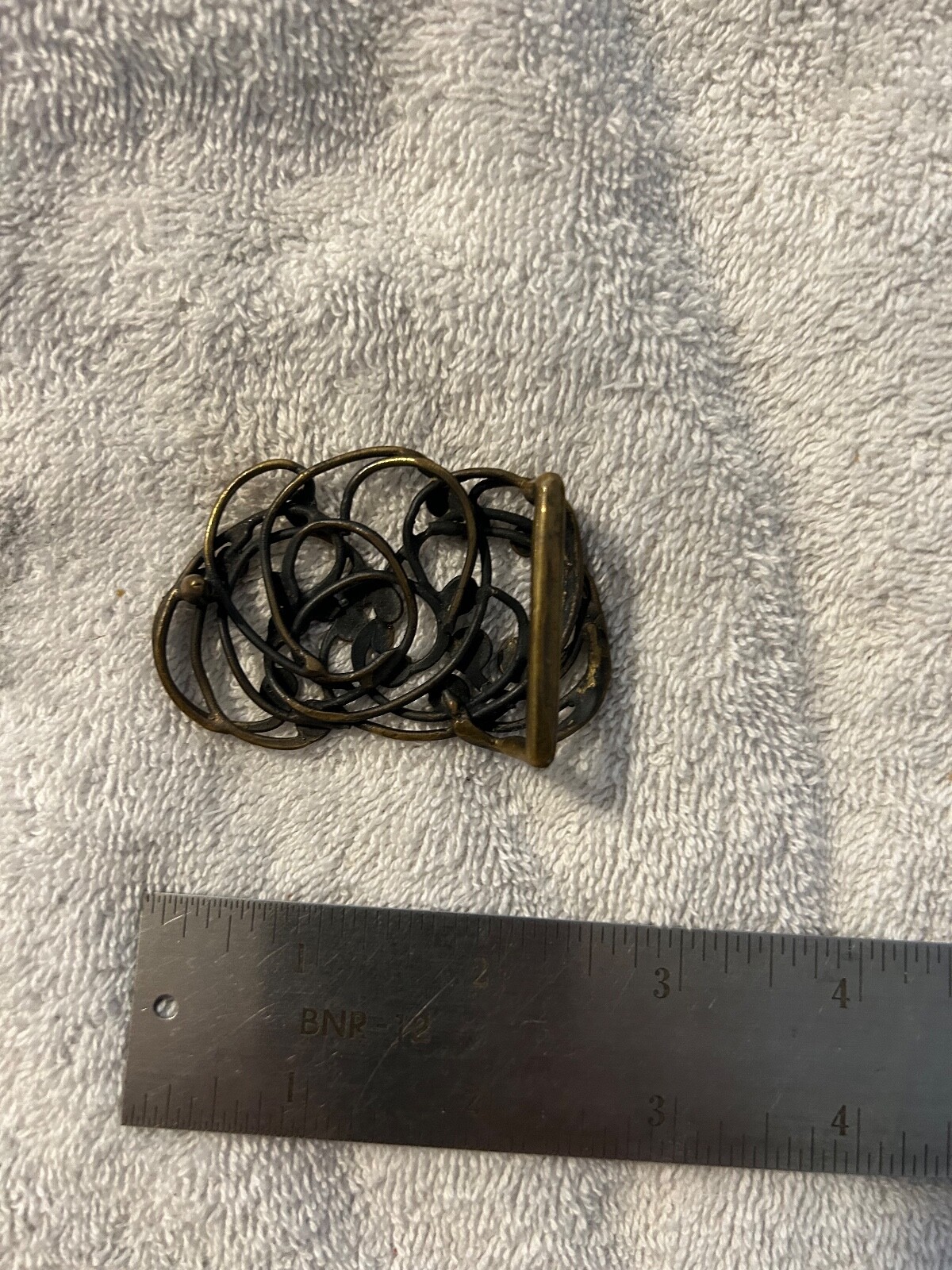 Vintage Modern Modernist Abstract Belt Buckle