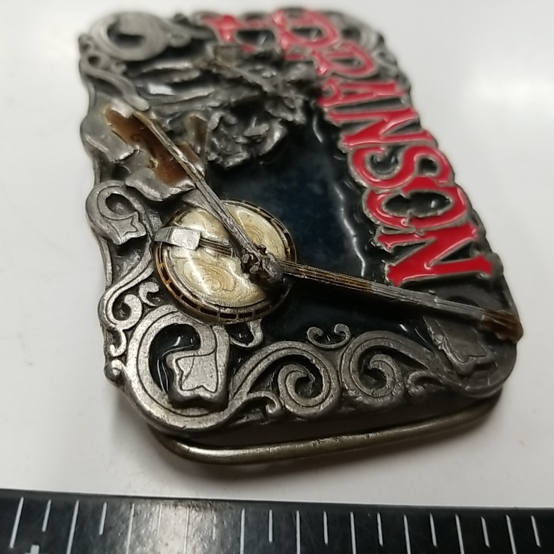 BRANSON MISSOURI Belt Buckle BC-0007~Enamel Banjo Fiddle~Big Cabin Wholesale #77