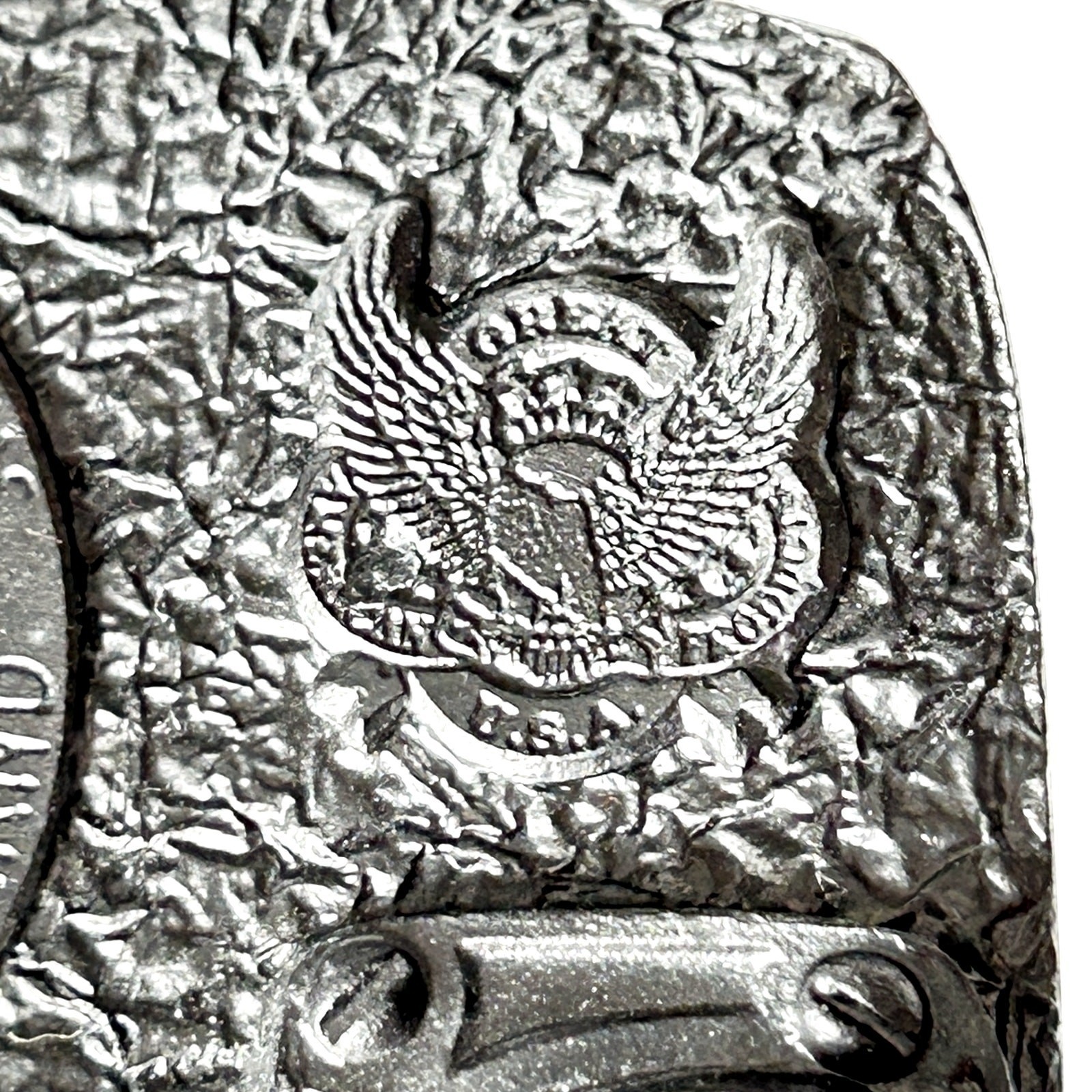 Tanside London Bus Belt Buckle Pewter 1990s Vintage Double Decker England USA