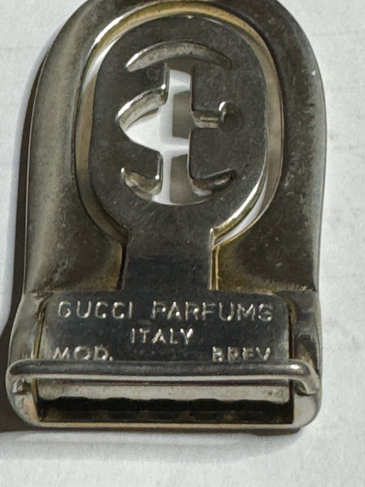 GUCCI Interlocking Buckle PARFUMS MOD BREV 3cm x 5cm For Belt 2cm