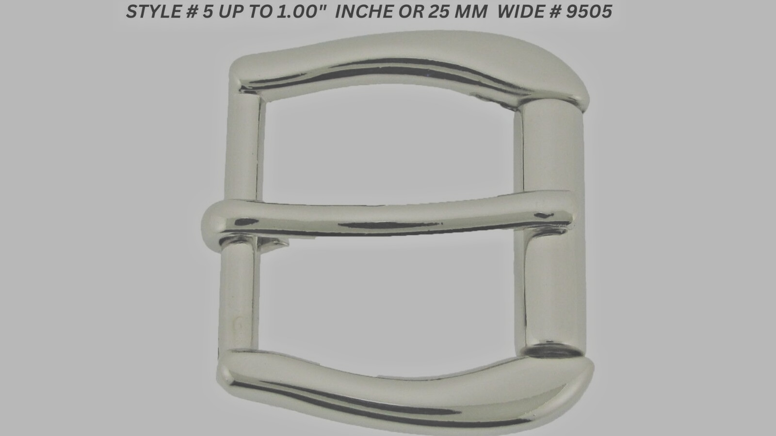 Pin Belt Buckles for Men&rsquo;s Fits 1.0″ inch 25mm Watch Belt Silver Chrome Metal