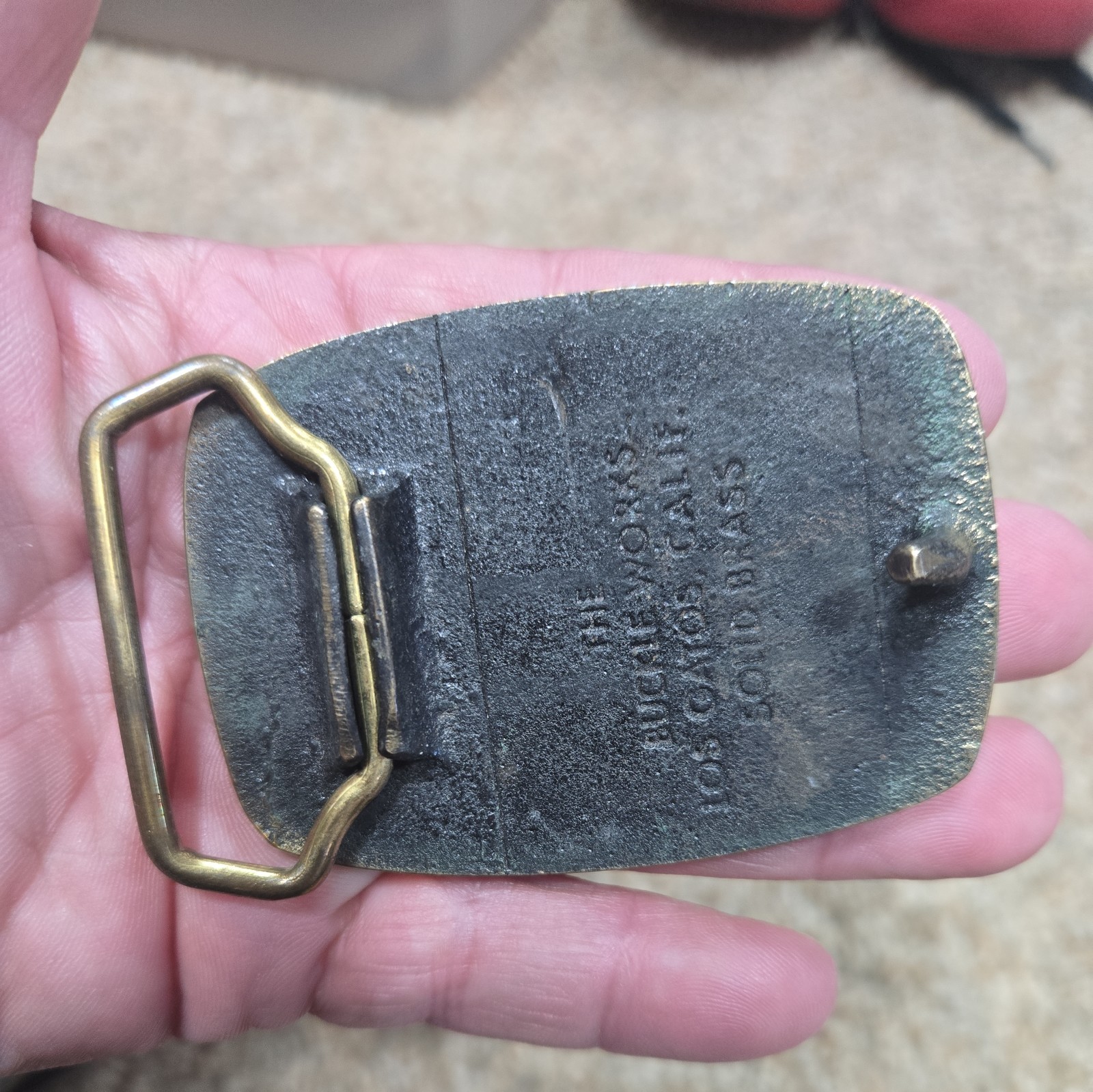 Lot Of 4 Belt Buckles Brass, Metal