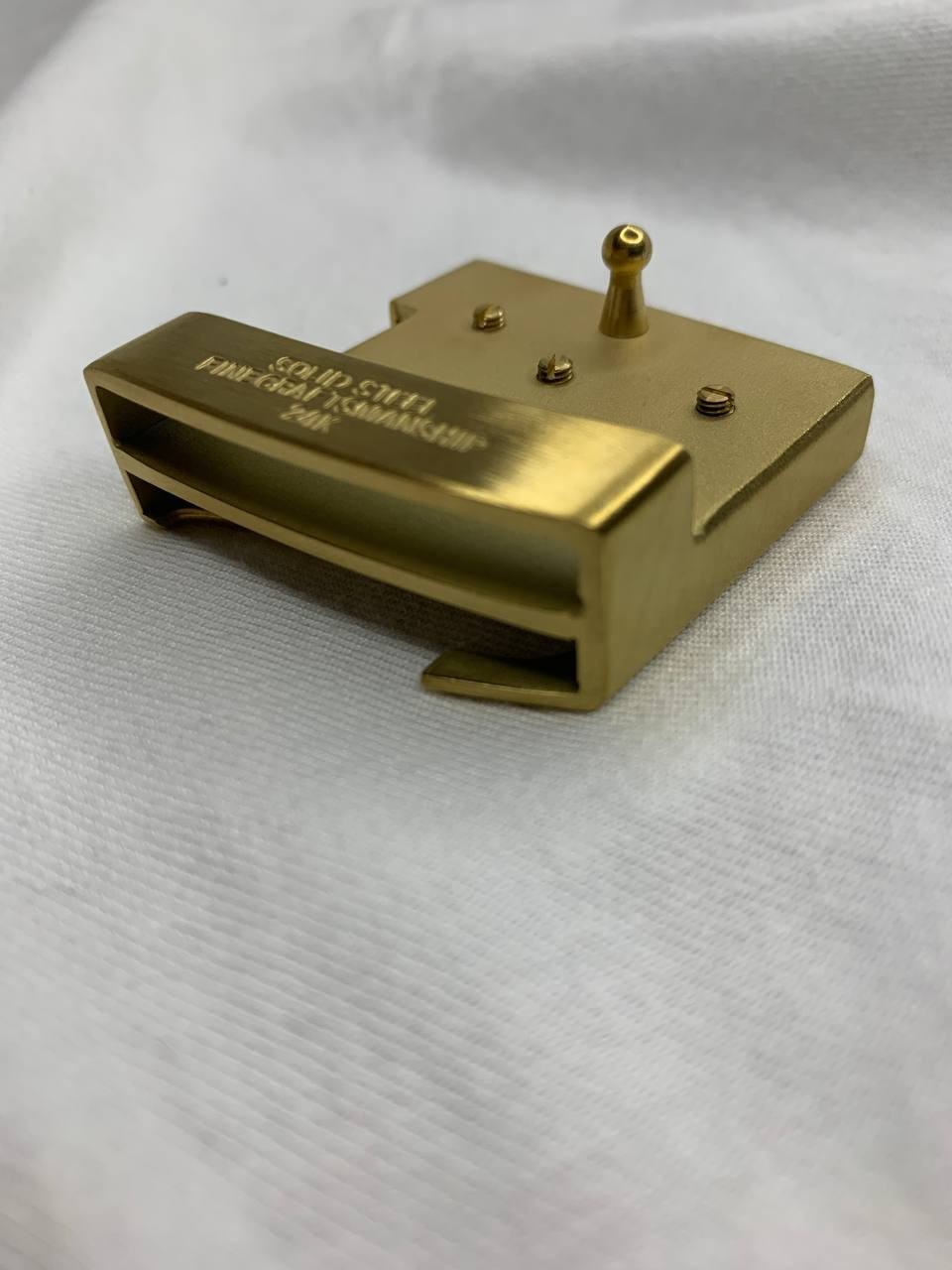 Louis Vuitton LV Monogram Belt Buckle Gold Tone Initiales Replacement Buckle