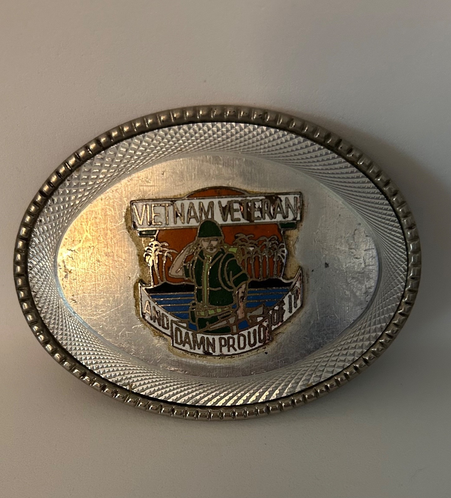 Belt Buckle Vietnam Veteran