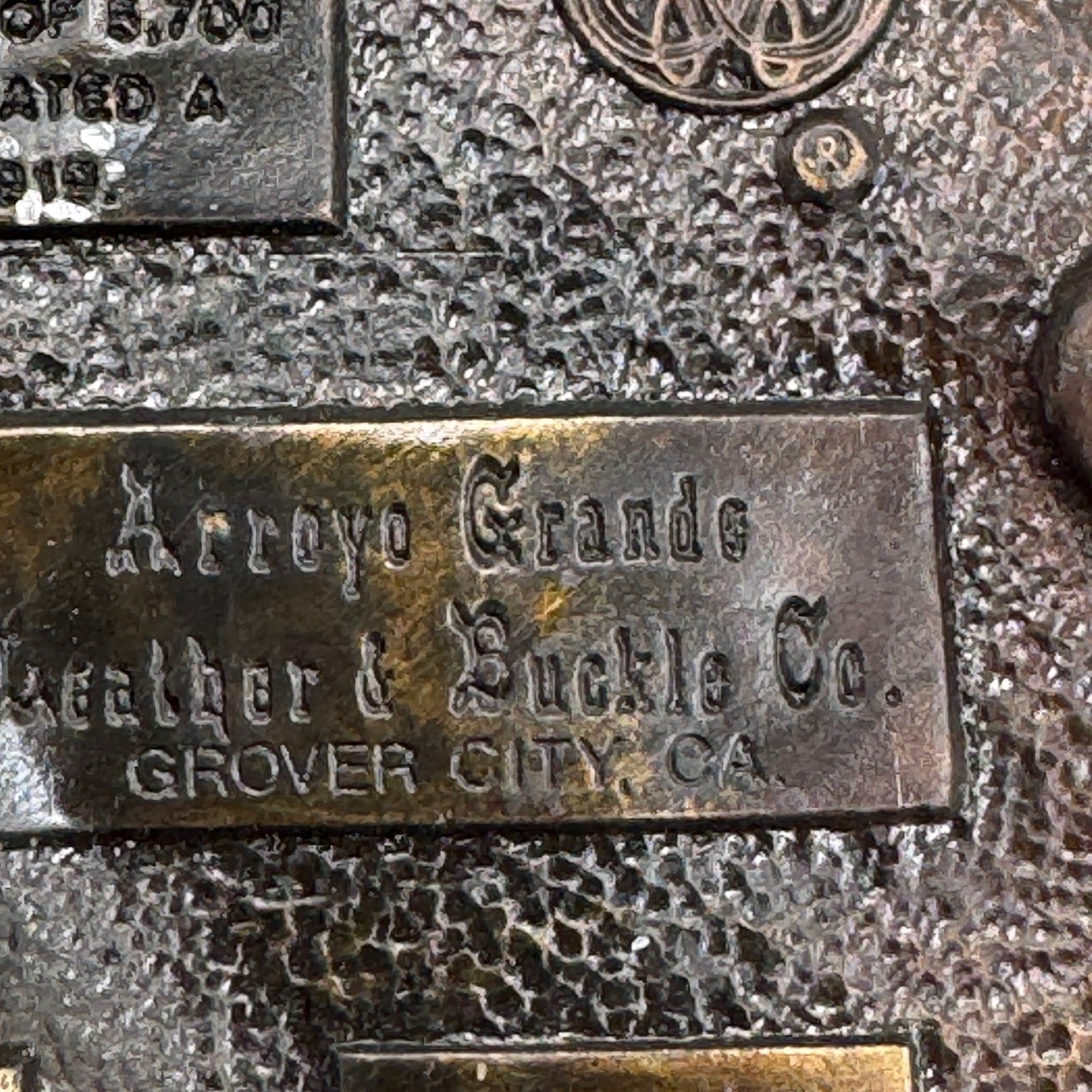 Vintage Arizona Grand Canyon Belt Buckle 3D Relief Western Brass Tone Oval